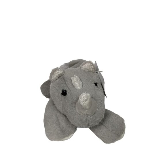 Aurora World Gray Rhinoceros Zoo Safari Animal Plush Stuffed Animal 2019 9" - Picture 3 of 9